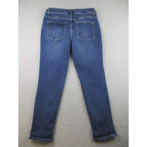 Maurice's High-Rise Cropped Slim Fit Jeans Women's 10 Blue Cotton Blend Denim - Picture 2 of 9